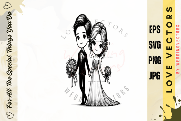 C4655: Crafting Modern Romance with Wedding Vectors