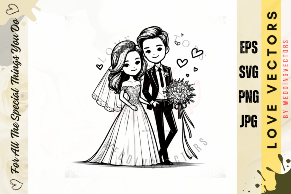 C4912: Capturing Modern Romance in Vector Art