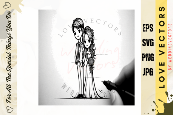 Elegant Wedding Vectors for Your Most Cherished Projects