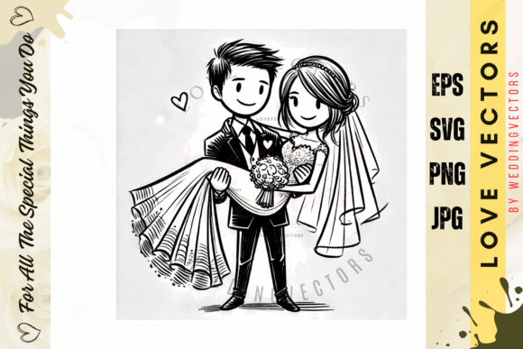 Love in Every Line: Exploring the C4646 Wedding Illustration Collection