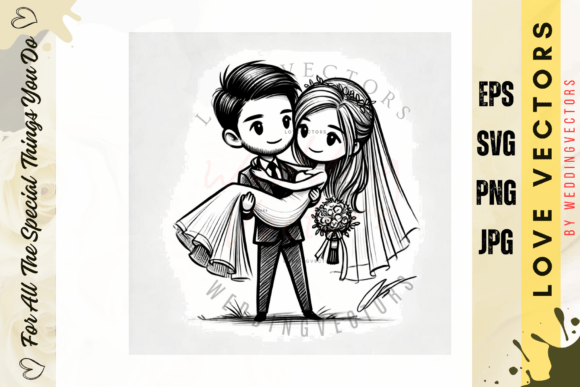 Minimalist Wedding Vectors: The C4662 Love Collection