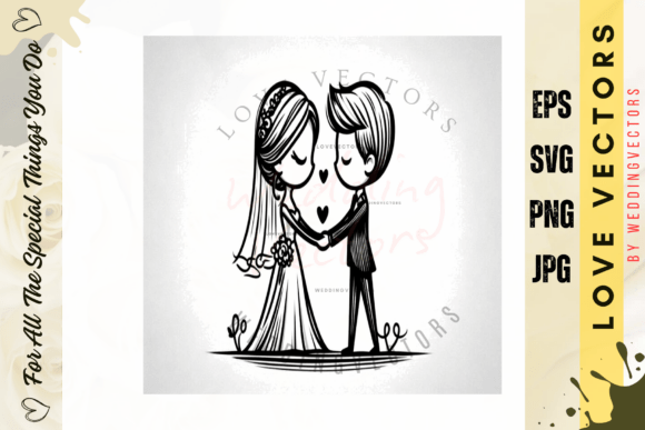Wedding Couple and Love Vectors - C4533: A Designer's Dream Asset