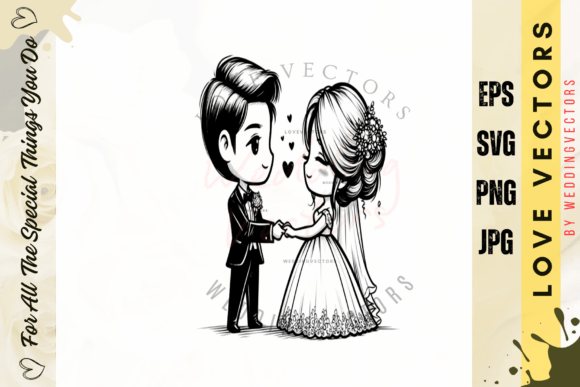 Wedding Couple and Love Vectors - C4549: A Designer's Guide