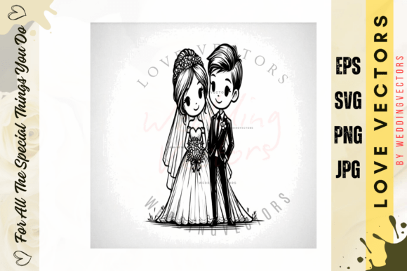 Wedding Couple & Love Vectors: The C4750 Collection