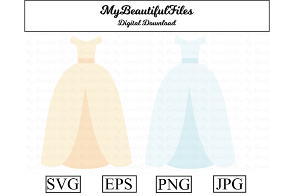 Wedding Dress Clipart Illustration: Creative Design Ideas