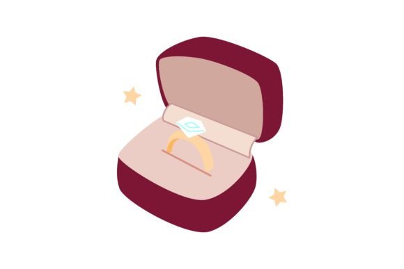 Wedding Rings in Velvet Burgundy Box Vec: A Designer's Guide